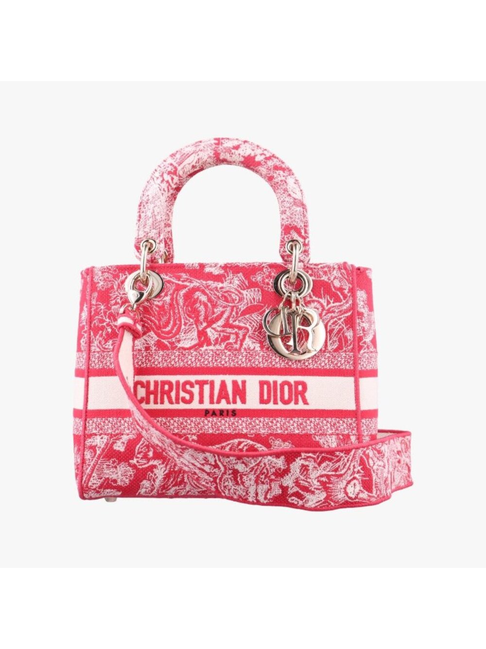 Dior D-lite Medium Royaume Pink Canvas